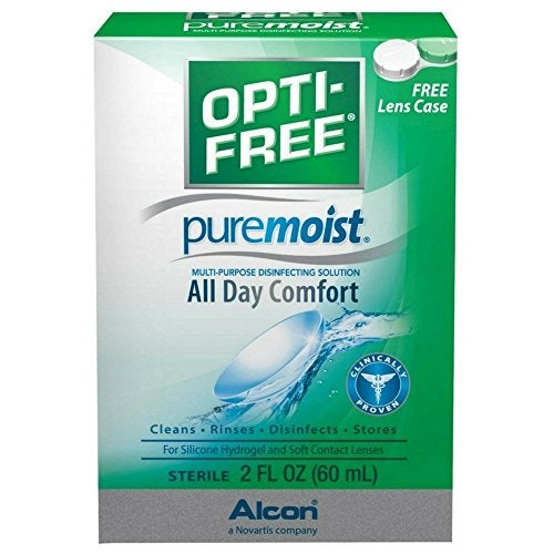 OPTI-FREE Pure Moist Multi-Purpose Disinfecting Solution, All Day Comfort 2 oz (Pack of 3) - Image 1