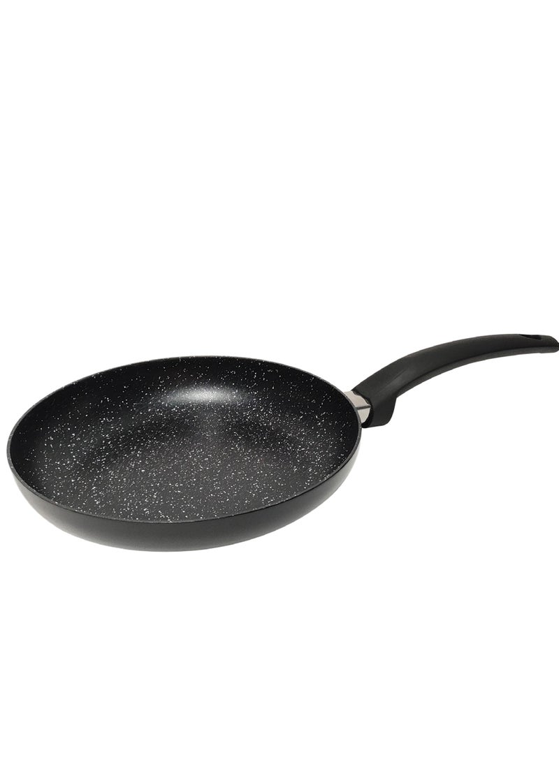 Cookline Pressed Aluminum Nonstick Fry Pan with Induction Bottom 30cm, Black with White Dots - Image 1