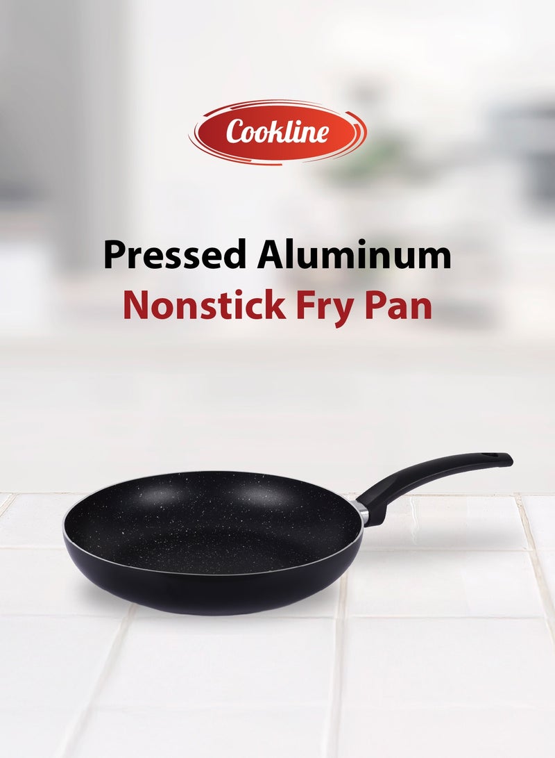 Cookline Pressed Aluminum Nonstick Fry Pan with Induction Bottom 30cm, Black with White Dots - Image 3
