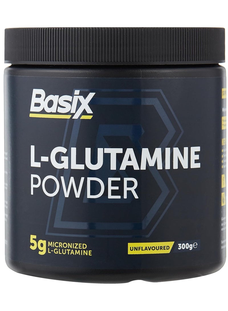 Basix L-Glutamine Powder 300g Unflavored 60 Serving - Image 1