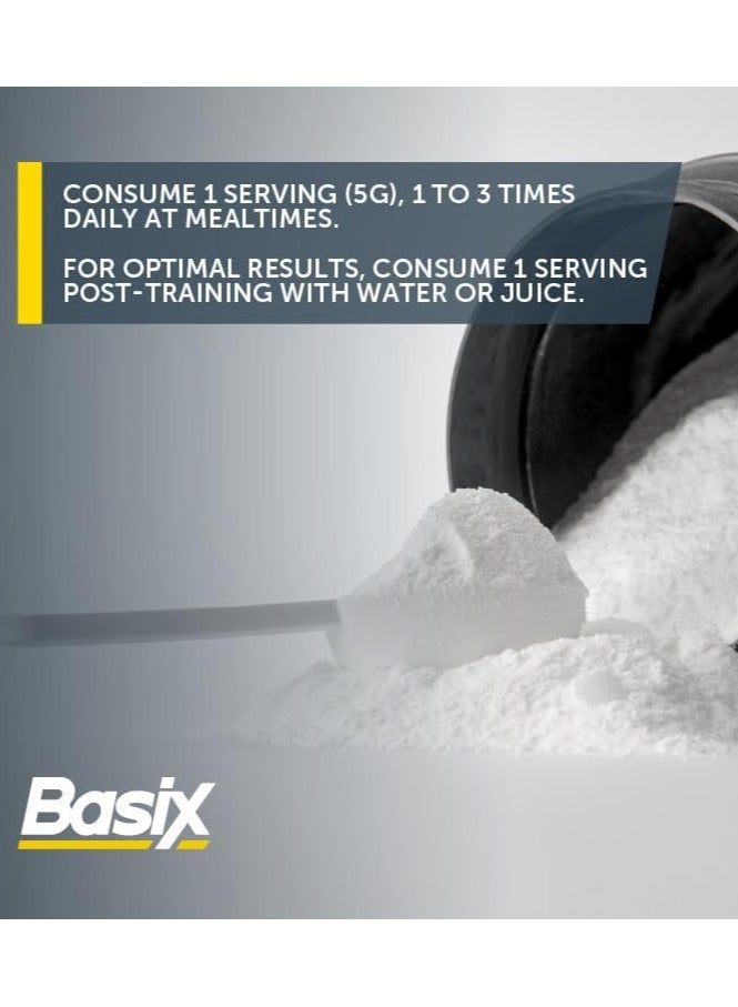 Basix L-Glutamine Powder 300g Unflavored 60 Serving - Image 3