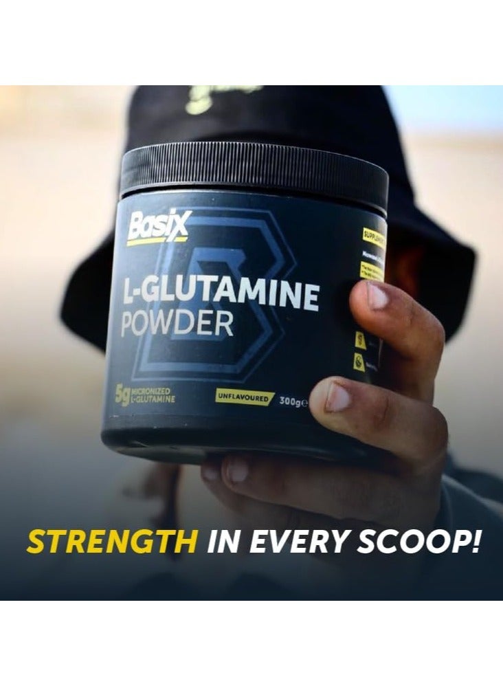 Basix L-Glutamine Powder 300g Unflavored 60 Serving - Image 5