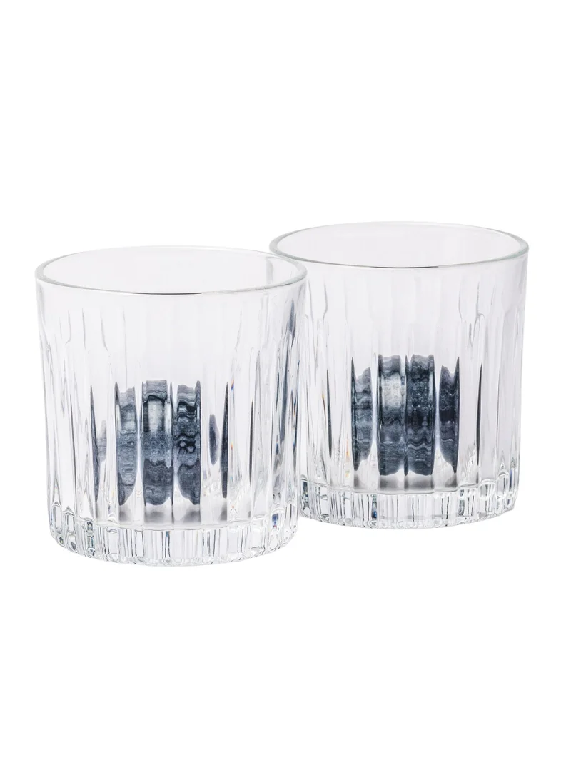 GENTLEMEN'S HARDWARE 2 pcs Cocktail Tumbler and 2 pcs Whiskey Stones Set