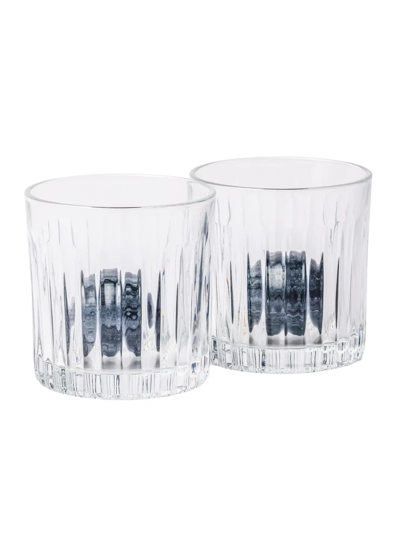 جنتلمنز هاردوير 2 pcs Cocktail Tumbler and 2 pcs Whiskey Stones Set