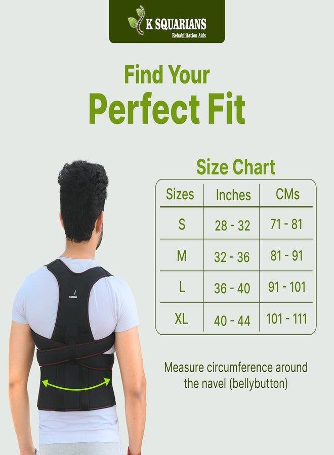 K SQUARIANS Clavicle Support Brace for Neck, Shoulder & Upper Back Pain Relief | Adjustable Posture Corrector | Relieves Fatigue, Corrects Posture & Enhances Stability | Breathable & Comfortable Fit For Everyday Posture | Men & Women | Large - Image 5