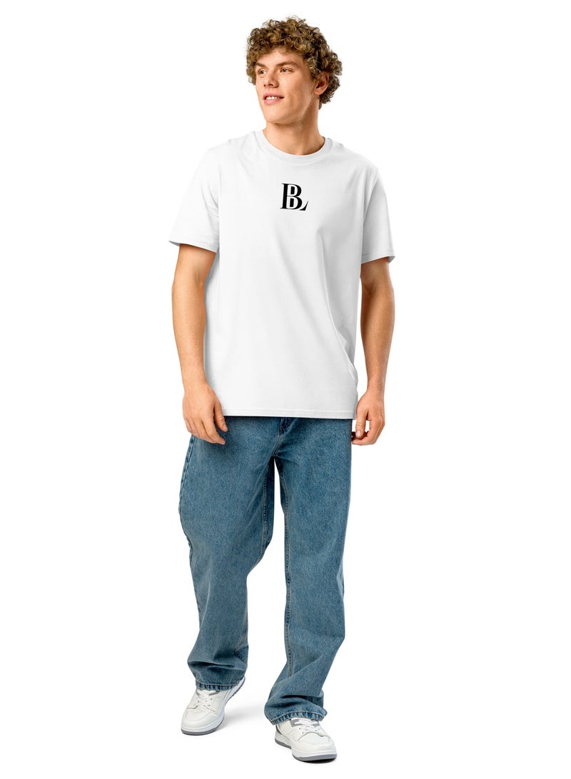 بي إل تيشيرت واسع ابيض - Image 1