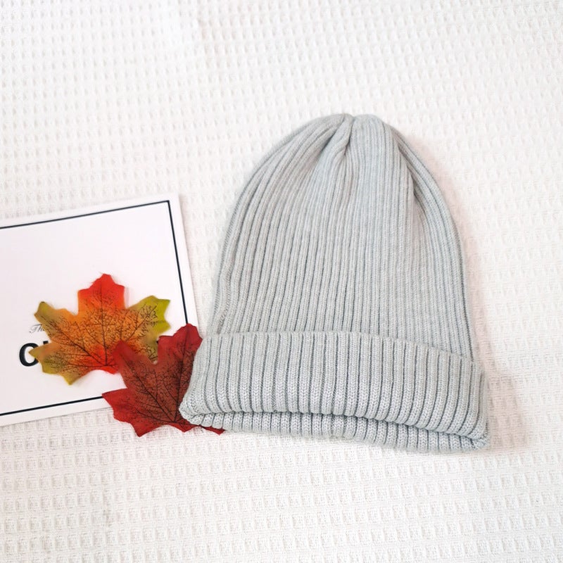 Baby hat autumn and winter childrens wool hat baby winter New 2023 autumn Boys winter knitted hat Violet [hat]] - Image 3