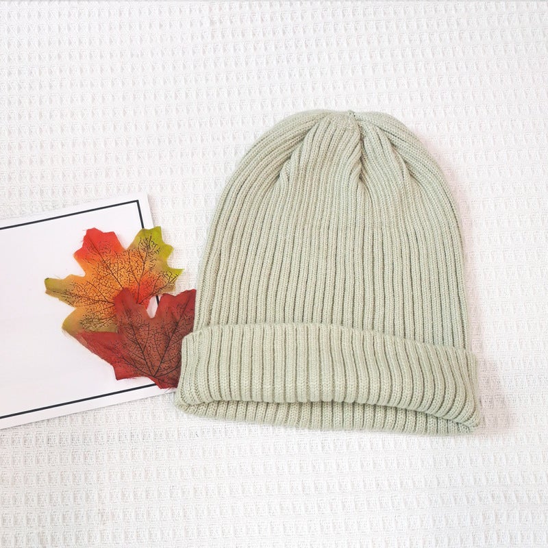 Baby hat autumn and winter childrens wool hat baby winter New 2023 autumn Boys winter knitted hat Violet [hat]] - Image 4