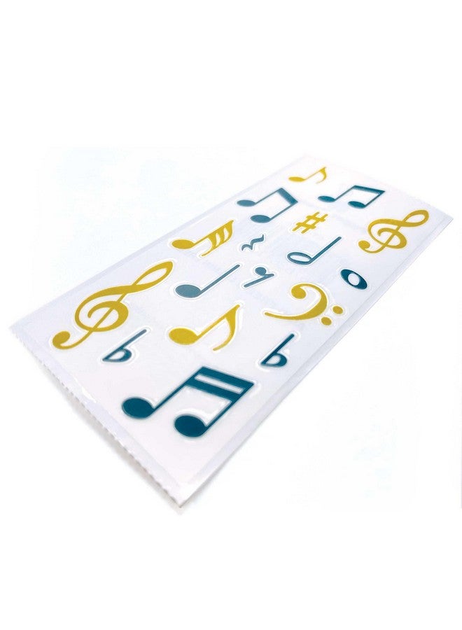 Paper House Productions Pack of 3 Sticker Half-Sheets for Crafts, Scrapbooking & Collecting - Musical Notes - Image 2
