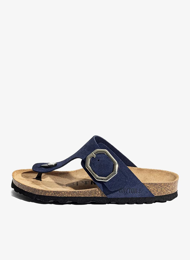 BAYTON Mercure Leather Flat Sandals