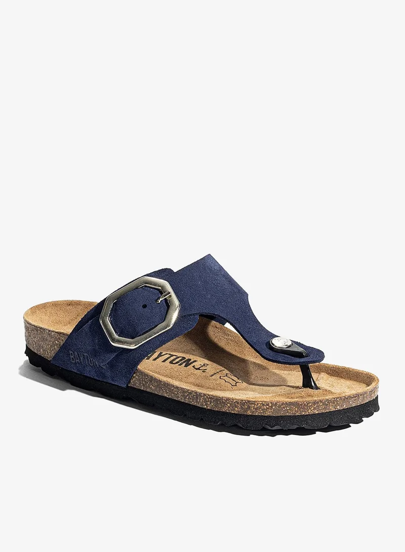 BAYTON Mercure Leather Flat Sandals