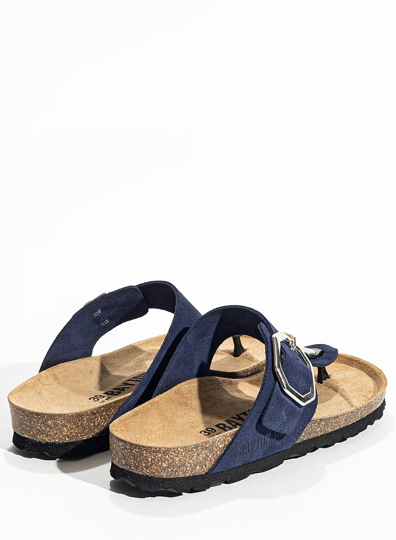 BAYTON  Mercure Leather Flat Sandals for Women | Best Price UAE