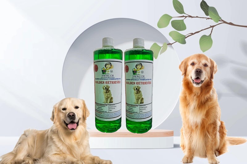 SWACCH Shampoo Specially FORMULATED for Golden Retriever (1 Litre) (Pack of 2) NEEM ALOVERA - Image 2