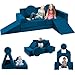 Edbuosy Toddler Couch Kids Sofa Modular 18pcs Children Couches Building Fort Convertible Foam Playing Cushion Creative Playroom Floor Furniture for Baby 13 to Teen Sofa and Play Set - Image 3