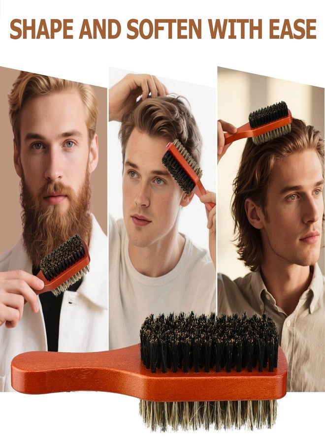 Ancable Premium 2-Sided Boar Bristle Hair Brush for Men & Women - 100% Natural Boar Bristles, Firm & Soft Sides for Thick Coarse Hair, Detangling, Smoothing - Image 3