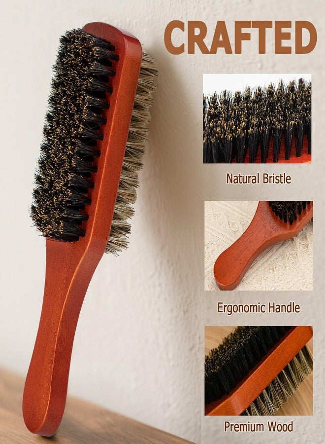 Ancable Premium 2-Sided Boar Bristle Hair Brush for Men & Women - 100% Natural Boar Bristles, Firm & Soft Sides for Thick Coarse Hair, Detangling, Smoothing - Image 2