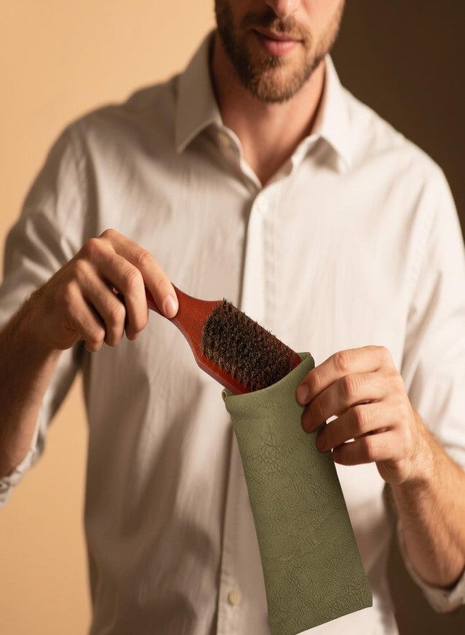 Ancable Premium 2-Sided Boar Bristle Hair Brush for Men & Women - 100% Natural Boar Bristles, Firm & Soft Sides for Thick Coarse Hair, Detangling, Smoothing - Image 4