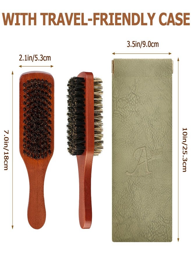 Ancable Premium 2-Sided Boar Bristle Hair Brush for Men & Women - 100% Natural Boar Bristles, Firm & Soft Sides for Thick Coarse Hair, Detangling, Smoothing - Image 5