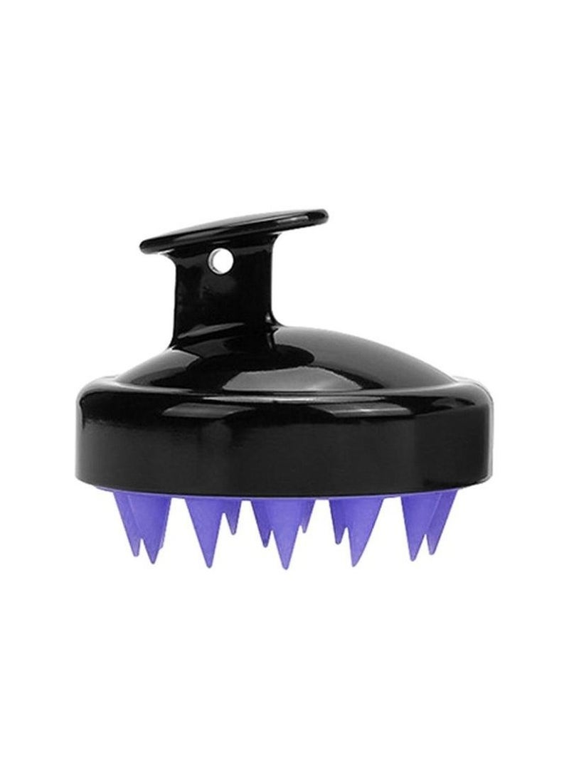 Generic Silicone Shampoo Brush Black/Purple  - Image 1