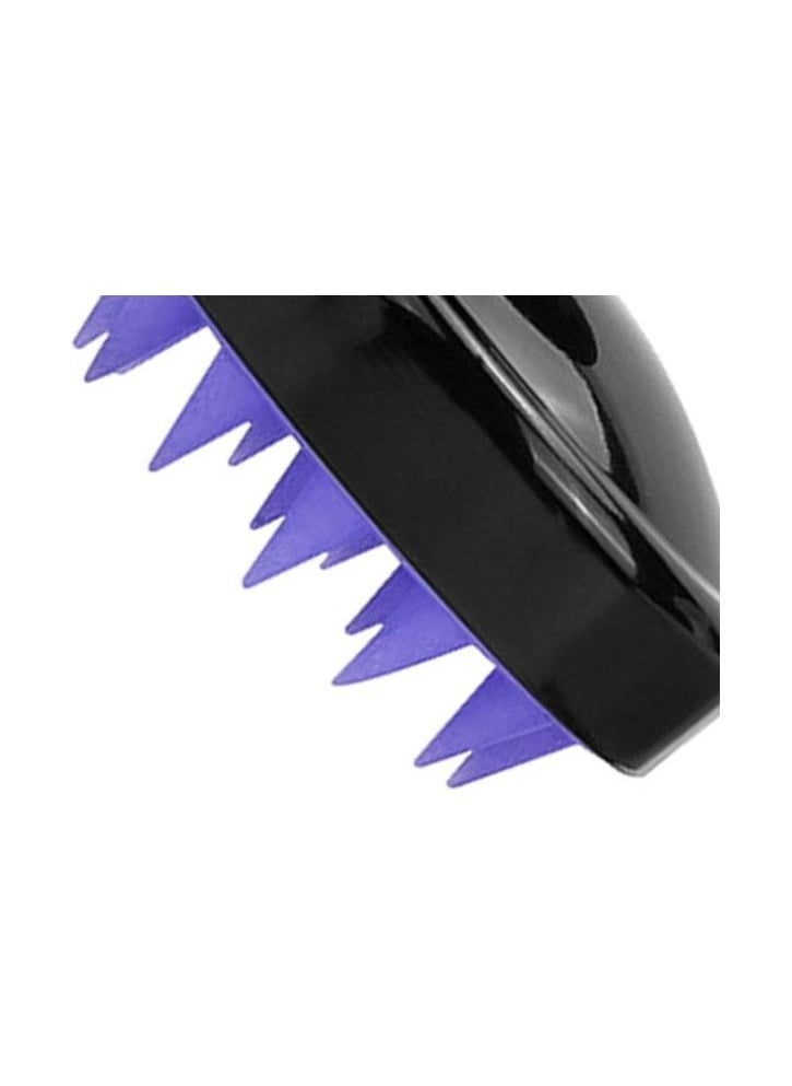 Generic Silicone Shampoo Brush Black/Purple  - Image 3
