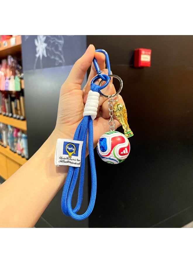 HOMESTAR 2026 World Cup Mini Soccer Keychain Pendant, World Cup Soccer Souvenir, Football Fan Gift for Boys, Football Keyring, Soccer Trophy Key Holder, For Backpack Hanging Decoration, Sports World Cup Boys Soccer Key Chain - Image 3