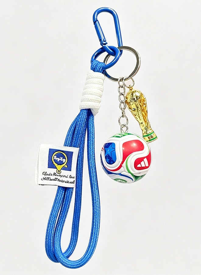 HOMESTAR 2026 World Cup Mini Soccer Keychain Pendant, World Cup Soccer Souvenir, Football Fan Gift for Boys, Football Keyring, Soccer Trophy Key Holder, For Backpack Hanging Decoration, Sports World Cup Boys Soccer Key Chain - Image 1