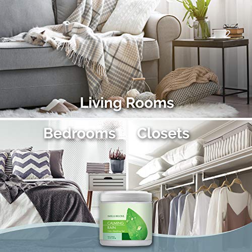 SMELLS BEGONE Air Freshener Odor Absorber Gel - 15 oz, Pack of 2 - Absorbs and Eliminates Odor in Pet Areas, Bathrooms, Cars, & Boats - Made with Essential Oils - Calming Rain Scent - Image 3