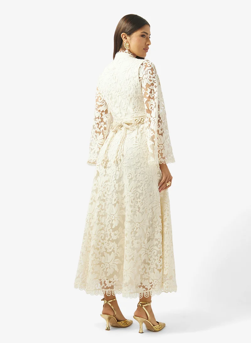Khizana Lace A-line Dress