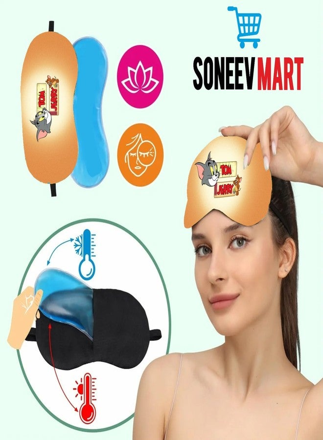 SONEEV MART Luxurious Gel Eye Mask for Soothing Relaxation and Stress Relief Reusable and Cold Therapy Ideal for Puffy Eyes, Dark Circles Headache Relief [PACK OF 2] - Image 5