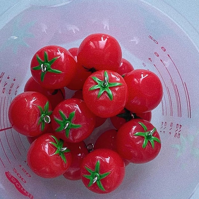 Girl Keychain Charm Pendant Novelty Tomato Phone Strap For School Travel Daily Use Color A - Image 5