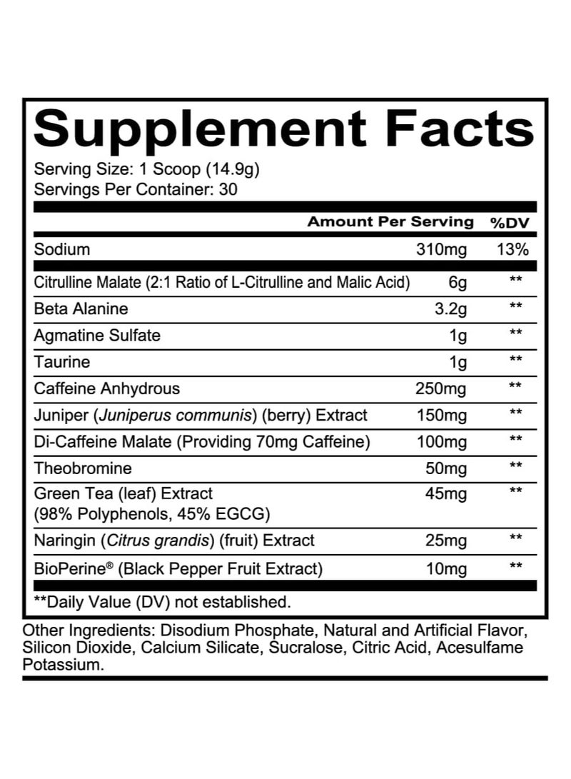 REDCON1 Total War Pre Workout Watermelon 30 Servings 420 gm - Image 2