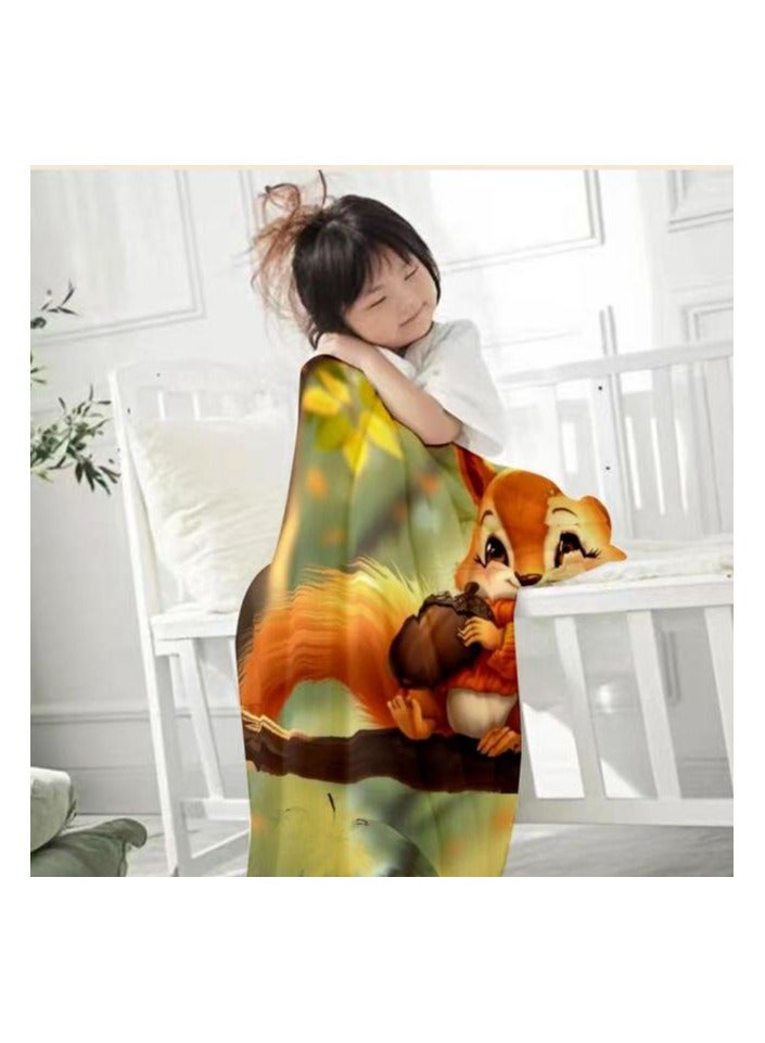 general Children's or student cartoon flannel thin blanket (warm and comfortable, suitable for sleep, games) 100cm*150cm - 620 - Image 3