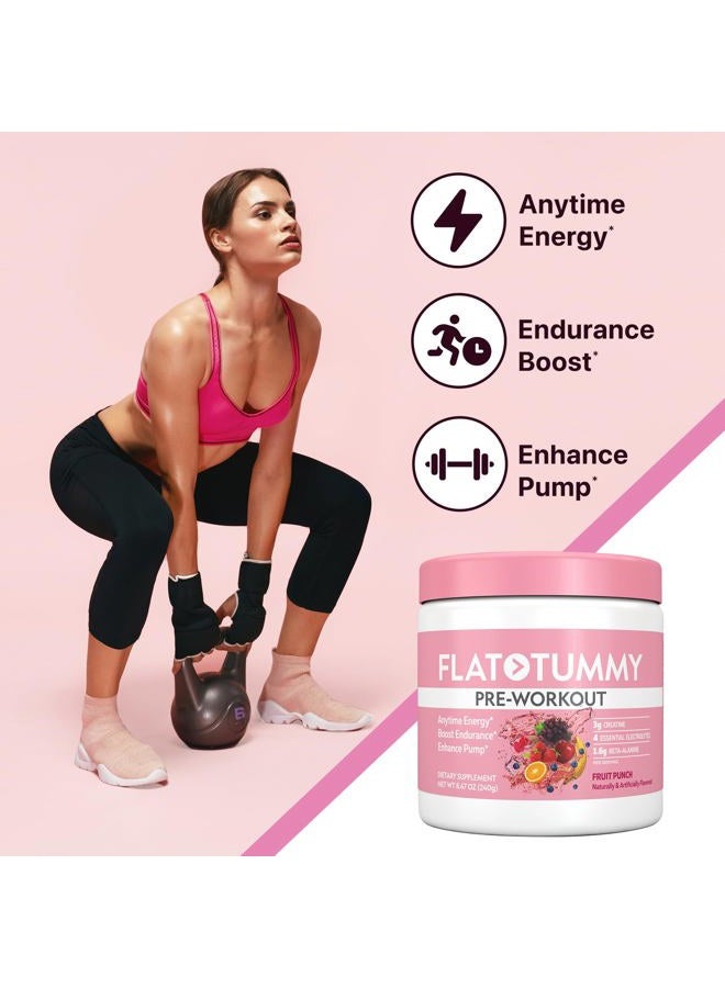 Flat Tummy Pre Workout (Fruit Punch) - Image 2