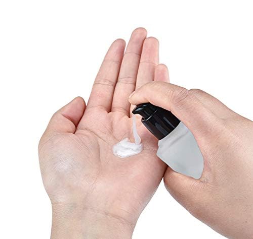 Furnido 2 Pack 30ml/1 Oz Frosted Glass Foundation Bottle,Empty Refillable Square Lotion Bottle With Press Pump for Lotion Liquid Body Cream Cosmetic Travel Foundation Samples Vials-Pipette&Funnel Included - Image 5