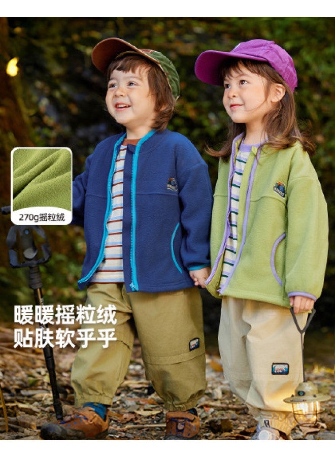 Doodle Home kids' Fleece Jacket - Winter Outdoor Coats For Boys & Girls, Trendy Baby Cardigans & Children's Winter Wear - Image 1