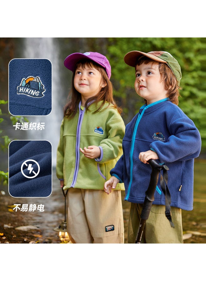 Doodle Home kids' Fleece Jacket - Winter Outdoor Coats For Boys & Girls, Trendy Baby Cardigans & Children's Winter Wear - Image 5
