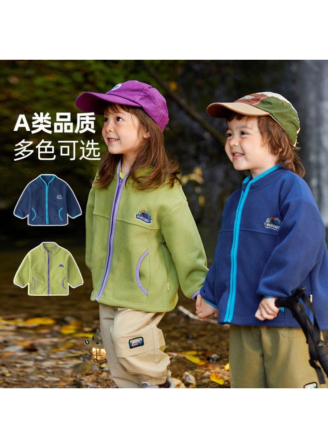 Doodle Home kids' Fleece Jacket - Winter Outdoor Coats For Boys & Girls, Trendy Baby Cardigans & Children's Winter Wear - Image 3