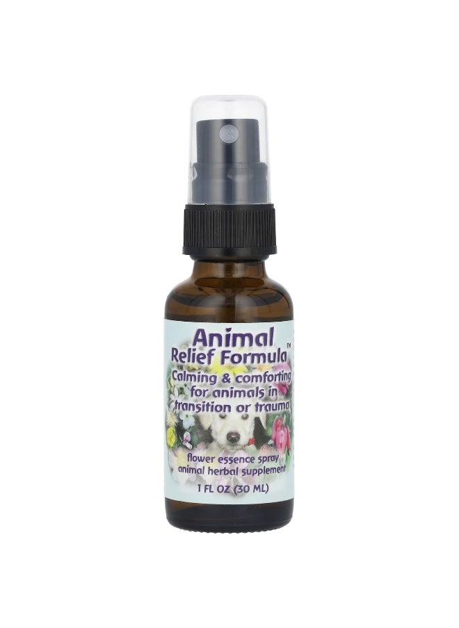 Flower Essence Services Flower Essence Services, Animal Relief Formula, Flower Essence Spray, 1 fl oz (30 ml)  - Image 1