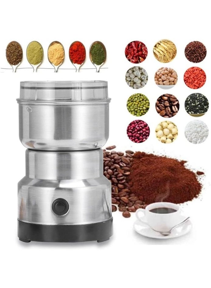 Mini Electric Coffee Grinder, Stainless Steel Multifunction Dry Grinder for Spices, Grains, Beans - Image 4