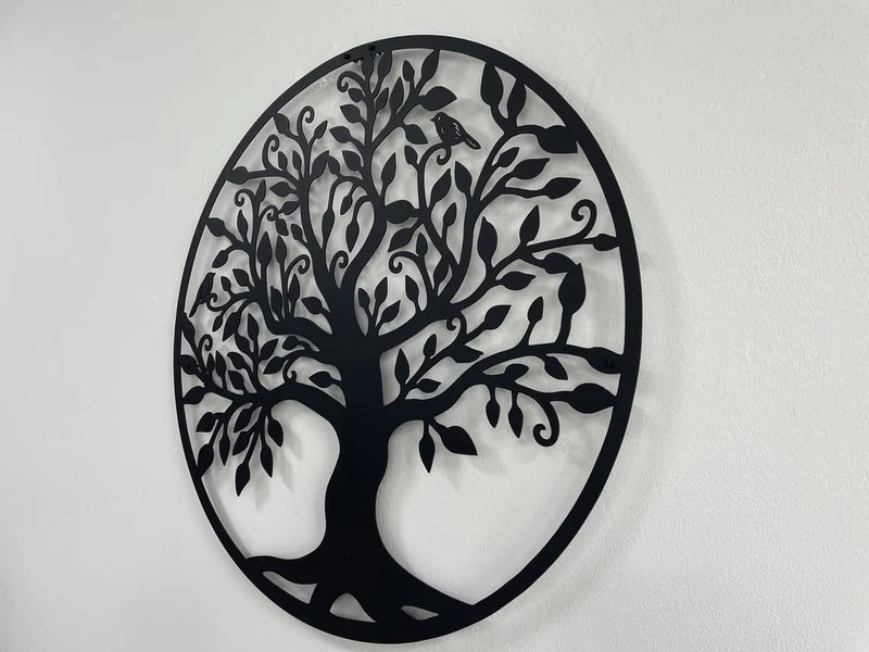 DEKADRON Metal Wall Art Tree of Life Family Tree Metal Wall Decor Home Office Decoration Bedroom Living Room Dcor 17 W x 18 H44x46cm - Image 5