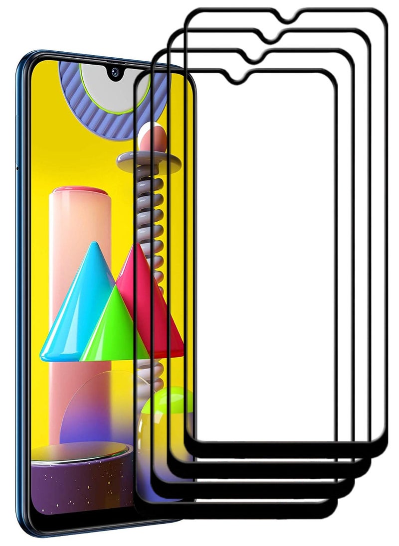 ACLIX 4 Pieces Antistatic ESD Dustproof Premium Quality High Definition Tempered Glass Screen Protector Designed For Samsung Galaxy M31 - Image 1