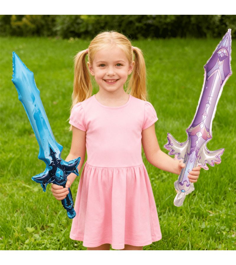 24pcs Balloon Inflatable Sword Set for Ninja Birthday Party Decorations - Image 5