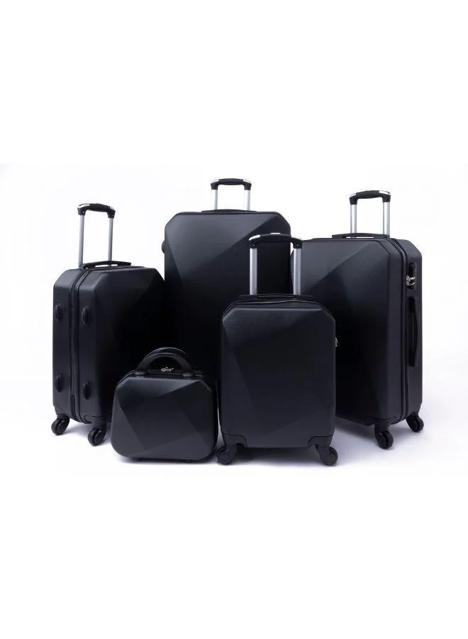 LIMRA limra luggage trolley bags set of 5 pcs black