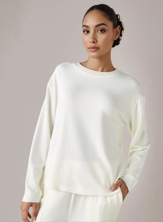 Splash FAV Regular Fit Ribbed Round Neck Sweater