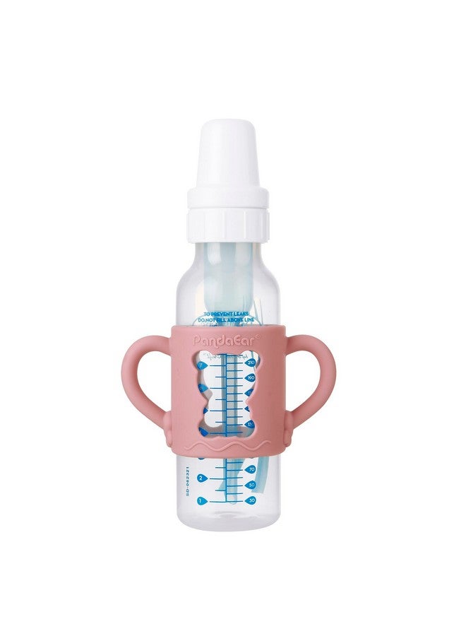 PandaEar 4 Pack Silicone Baby Bottle Handles with Dr Brown Narrow Baby Bottles 8 oz/250 ml, Non-Slip Easy Grip Handles - Image 5
