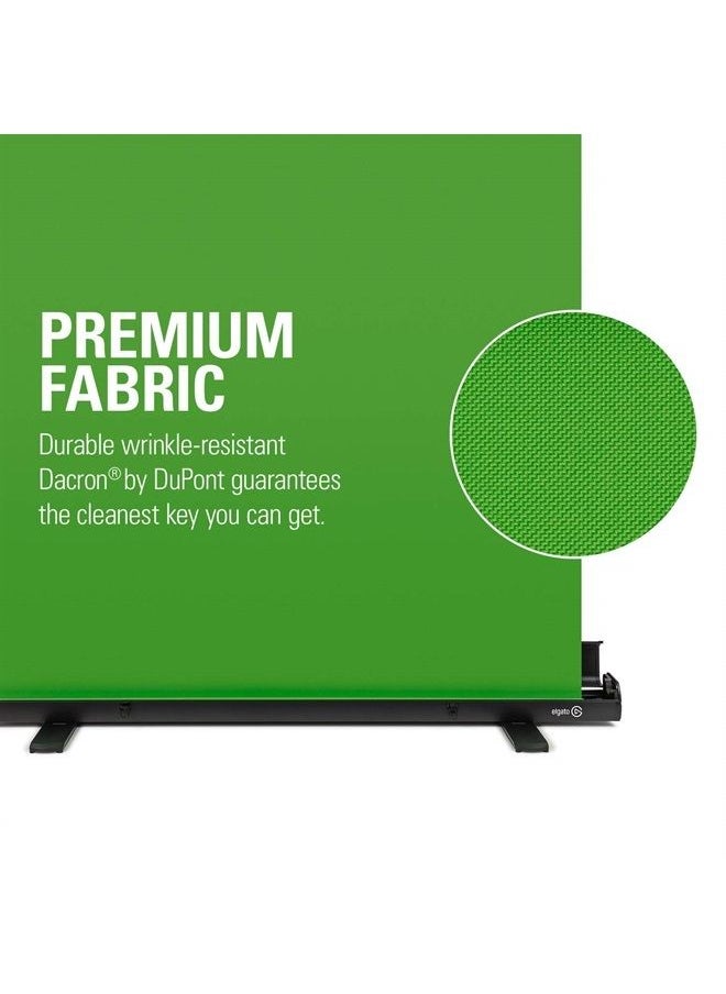 CORSAIR - Elgato Green Screen - Collapsible Chroma Key Backdrop, Wrinkle-Resistant Fabric and Ultra-Quick Setup for background removal for Streaming, Video Conferencing, on Instagram, TikTok, Zoom, Teams, OBS - Image 1