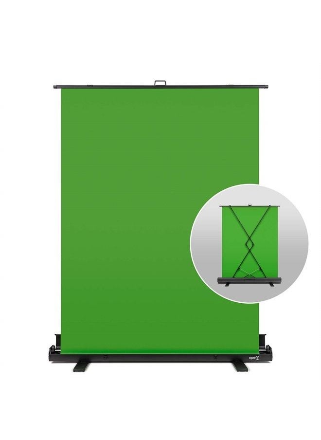 CORSAIR - Elgato Green Screen - Collapsible Chroma Key Backdrop, Wrinkle-Resistant Fabric and Ultra-Quick Setup for background removal for Streaming, Video Conferencing, on Instagram, TikTok, Zoom, Teams, OBS - Image 1