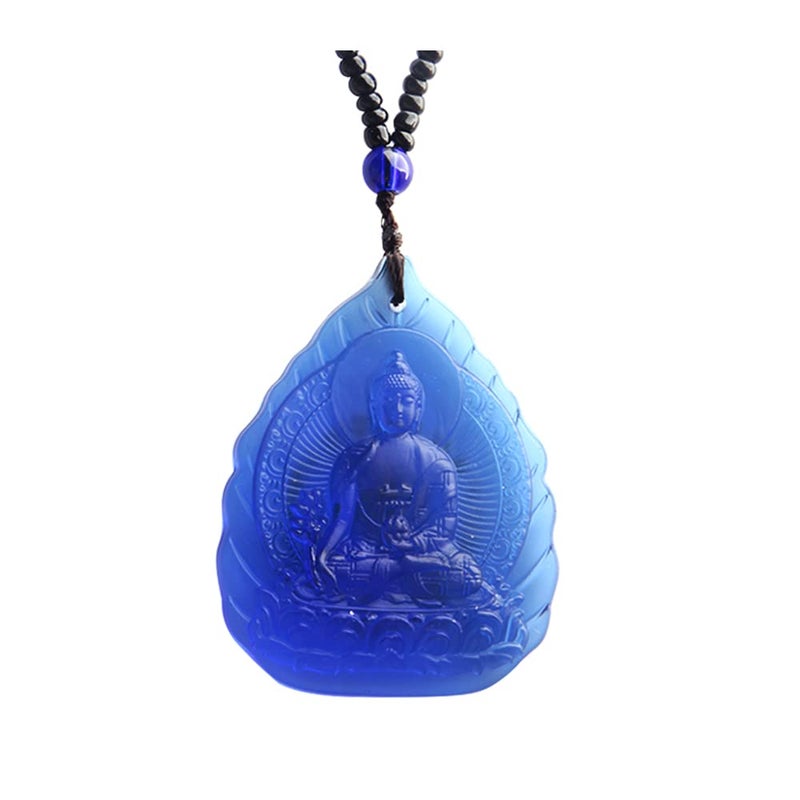 ويكسين Wixine 1PCS Buddha Pendant Medicine State Netclecle Gamulet Glass - Image 1