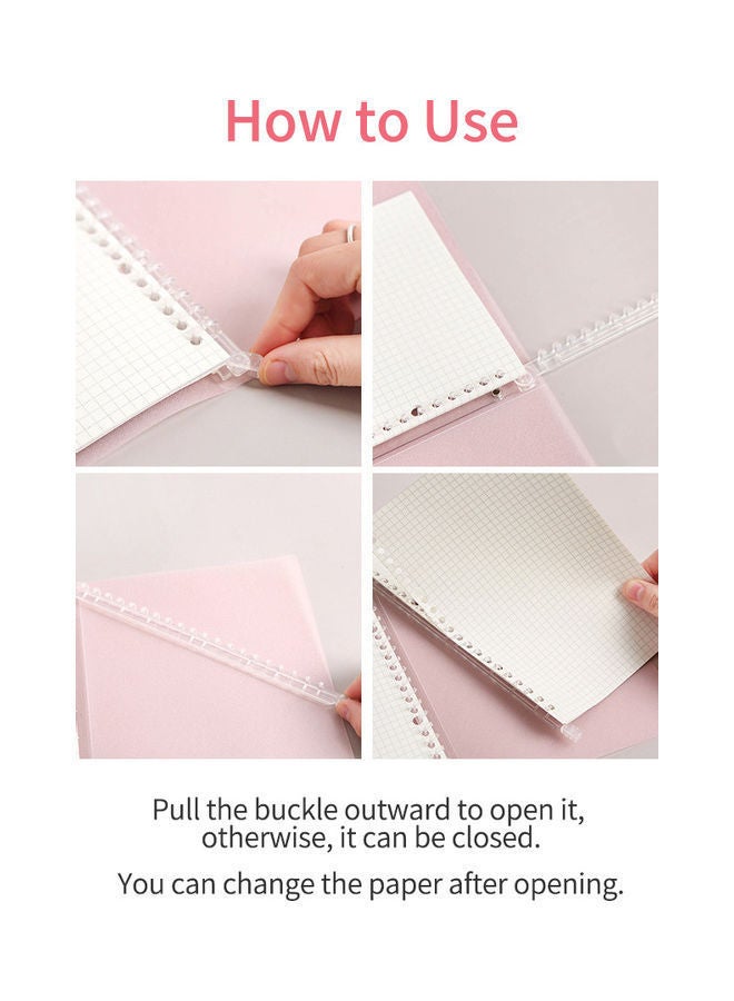 NIBEMINENT B5 Refillable Notebook Pink - Image 5