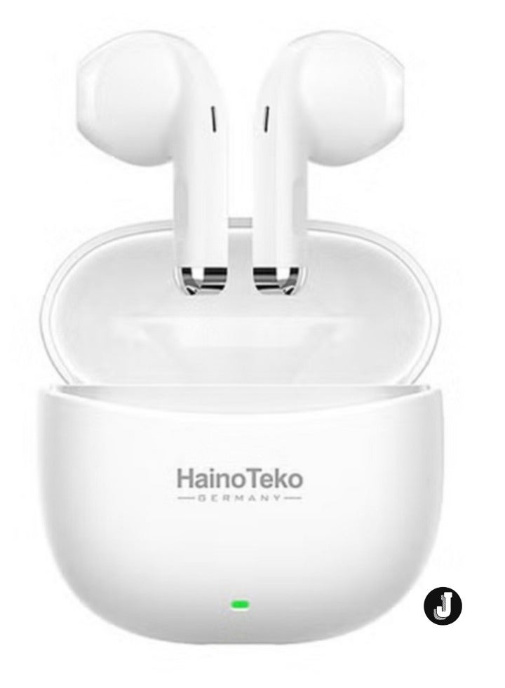 JAJEEK "2024 Air-16 True Wireless Earphones – High Bass Sound, Super Clear Mic, Android Compatible (White)" - Image 1